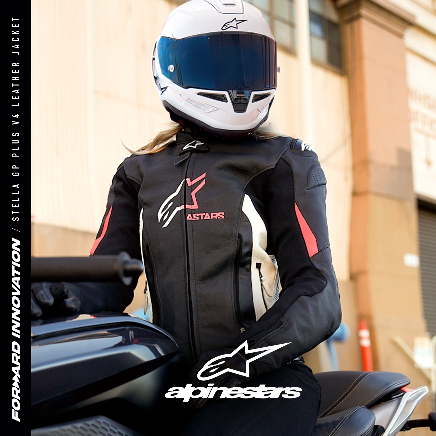 bunda STELLA GP PLUS 4, ALPINESTARS, dámská (černá/bílá/růžová) 2026 - Obrázek 5