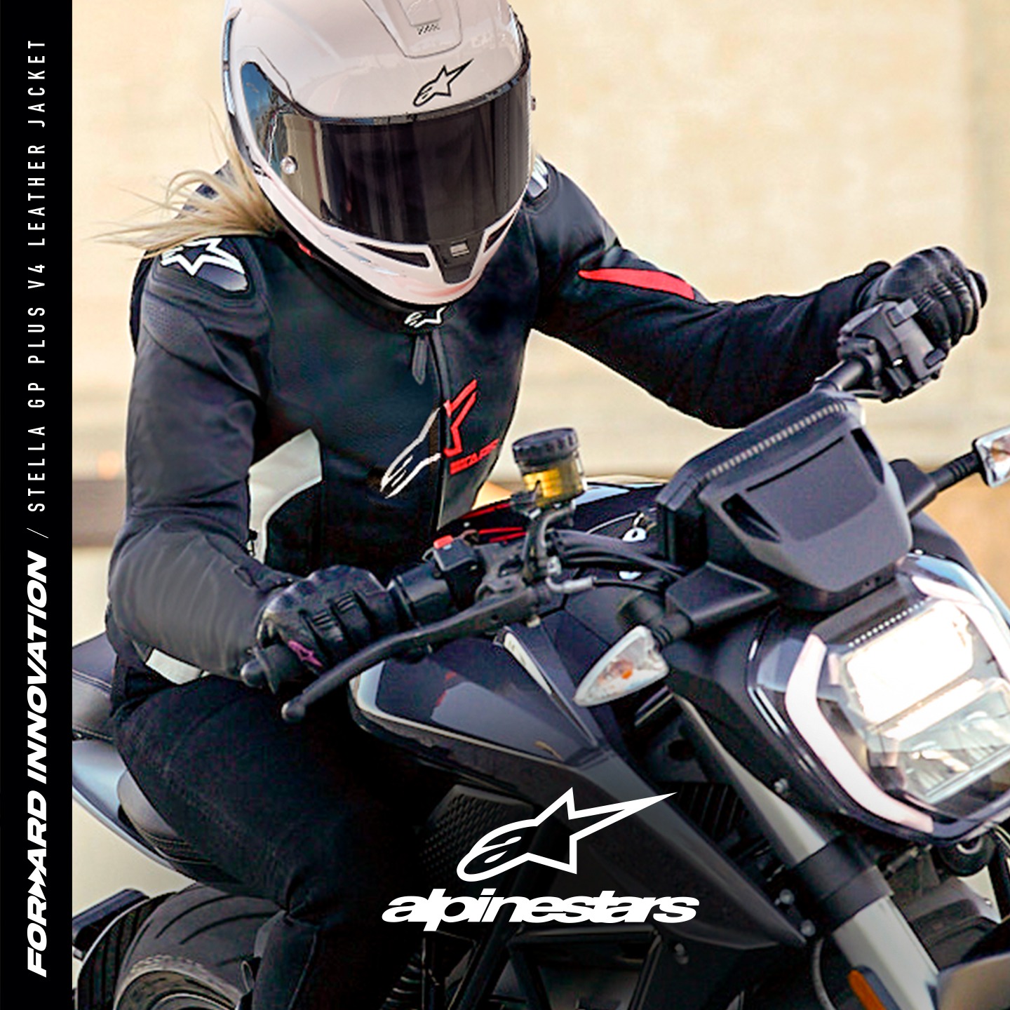 bunda STELLA GP PLUS 4, ALPINESTARS, dámská (černá/bílá/růžová) 2026 - Obrázek 6