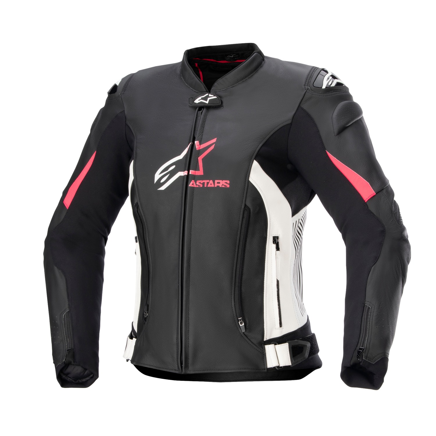bunda STELLA GP PLUS 4, ALPINESTARS, dámská (černá/bílá/růžová) 2026