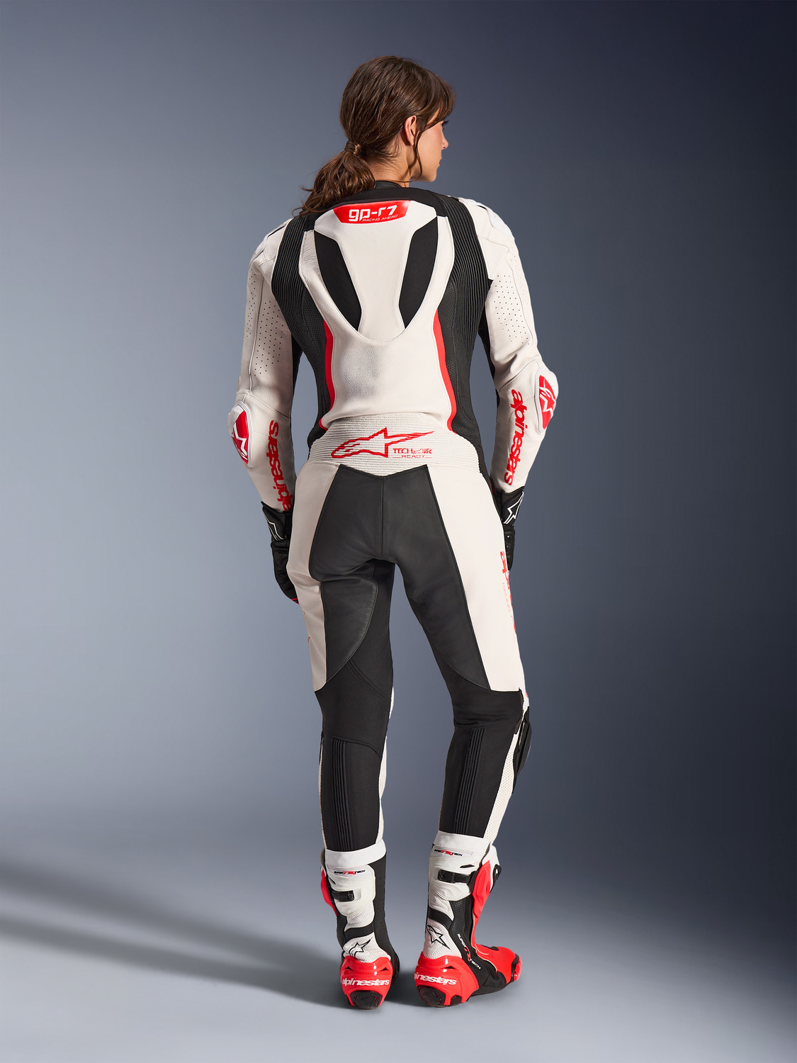 jednodílná kombinéza STELLA GP-R7, ALPINESTARS, dámské (bílá/červená fluo/černá) 2026 - Obrázek 9