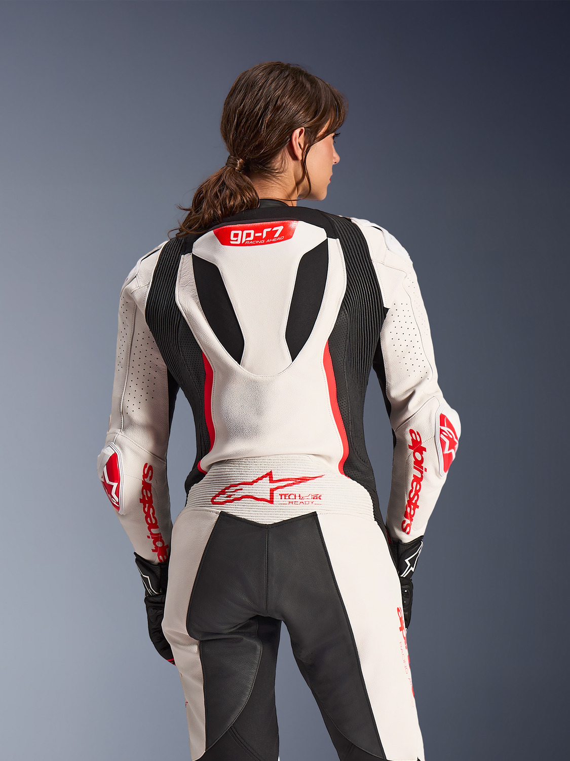 jednodílná kombinéza STELLA GP-R7, ALPINESTARS, dámské (bílá/červená fluo/černá) 2026 - Obrázek 10