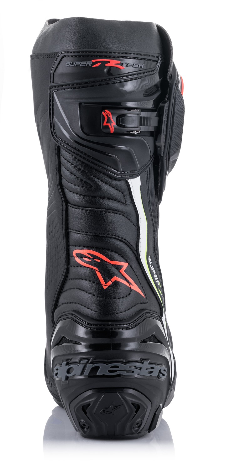 boty SUPERTECH R, ALPINESTARS (černá/bílá/červená fluo/žlutá fluo) - Obrázek 4
