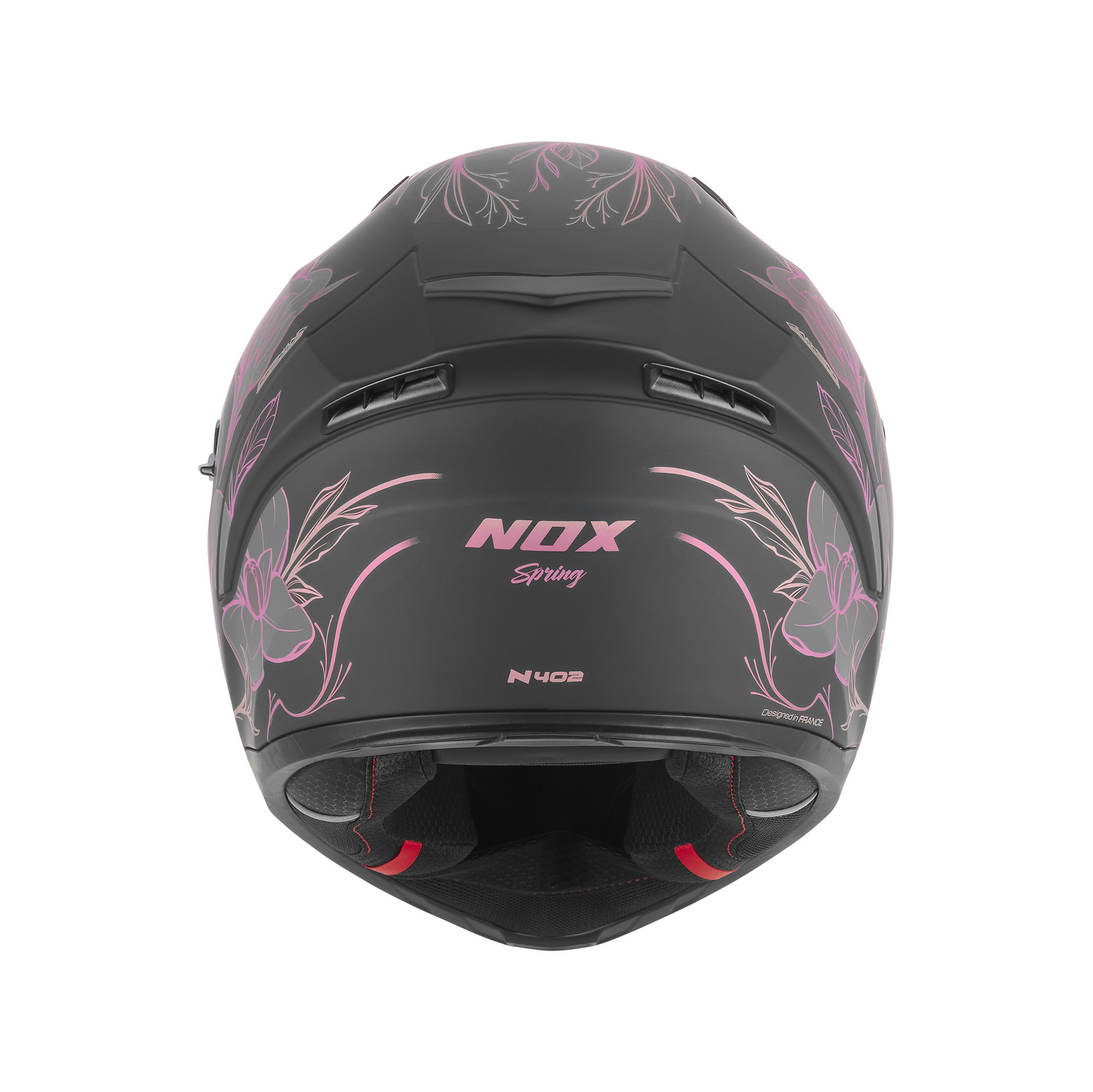přilba N402 SPRING, NOX (černá matná, růžová) 2026 - Obrázek 3