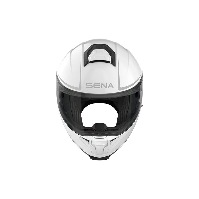 Mesh přilba s headsetem Outrush 2, SENA (lesklá bílá) - Obrázek 3