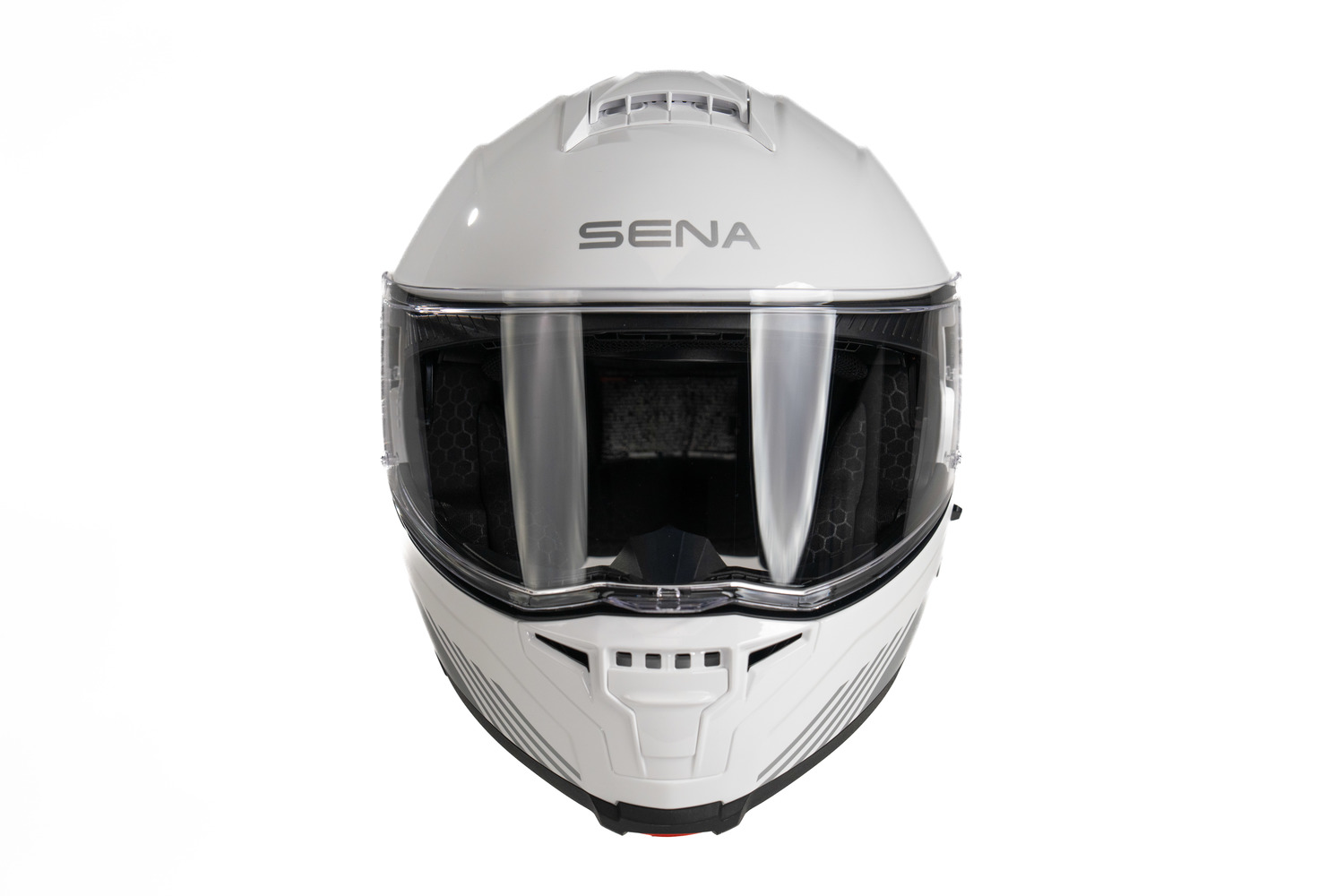 Mesh přilba s headsetem Specter, SENA (lesklá bílá) - Obrázek 2